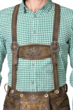 Authentic German Men's Leon Lederhosen Shorts