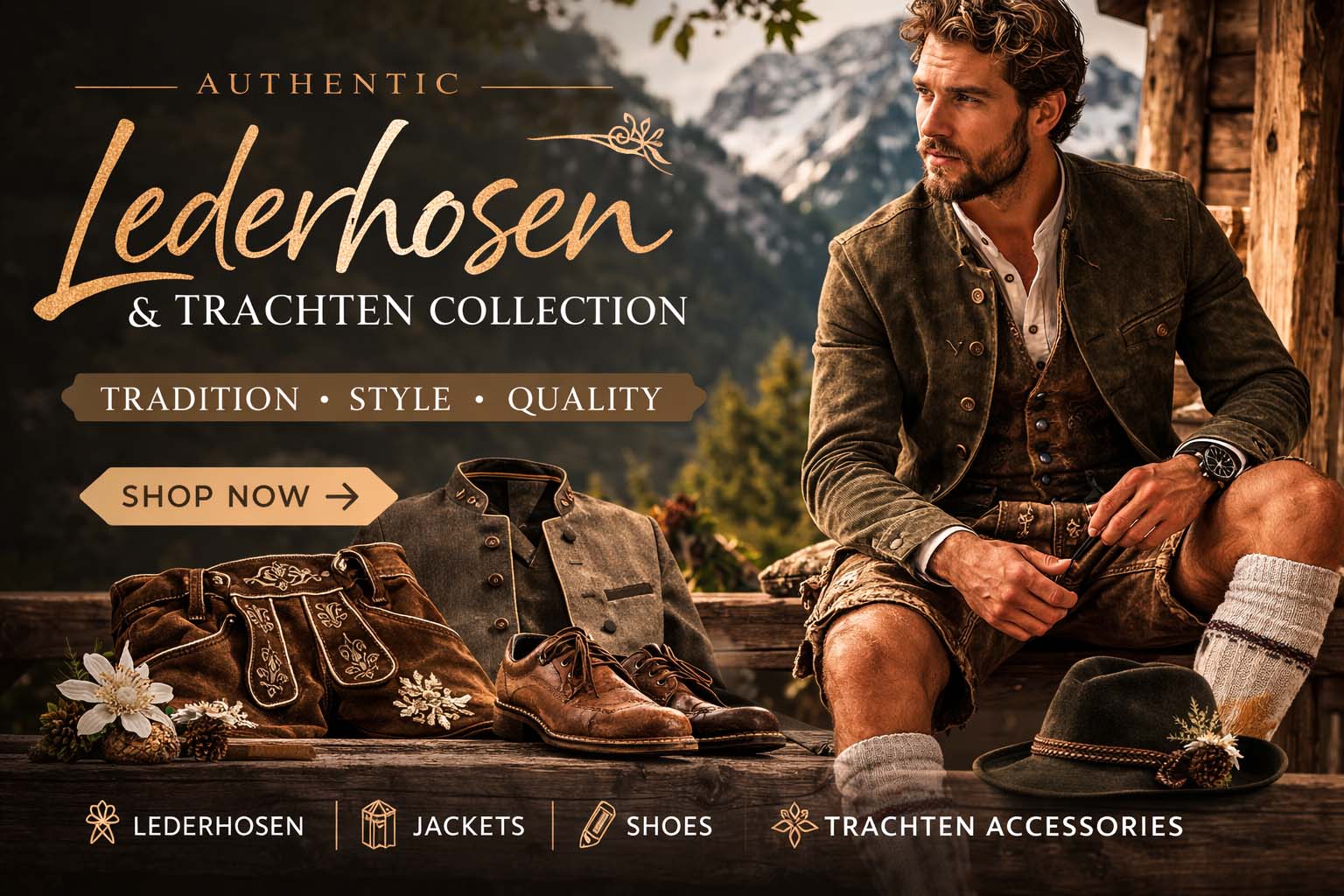 Men's Lederhosen Banner