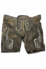 Authentic Bayerischer Wald German Lederhosen Shorts