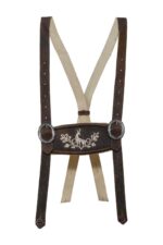 Bavarian Brown Lederhosen Suspender