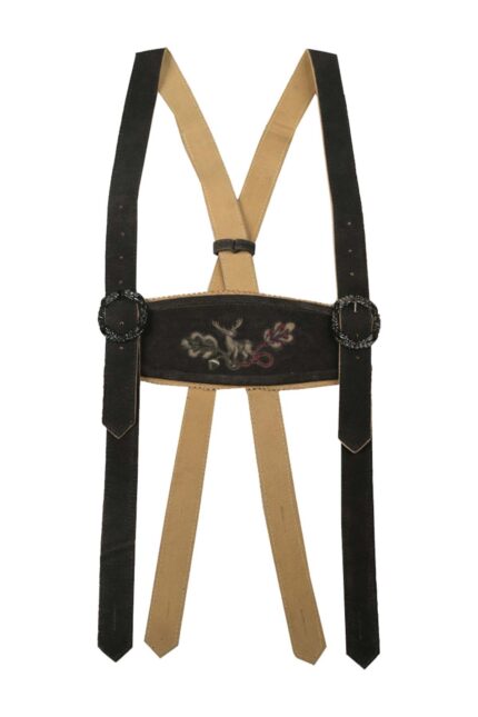 Black Lederhosen Suspender