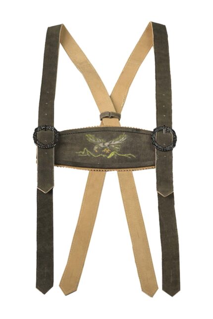 Forest Green Lederhosen Suspender