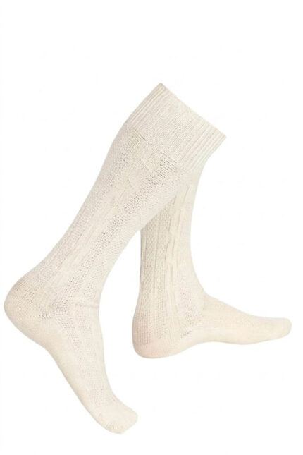 Men’s Bavarian White Socks