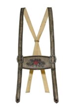 Traditional German Brown Lederhosen Suspender For Oktoberfest